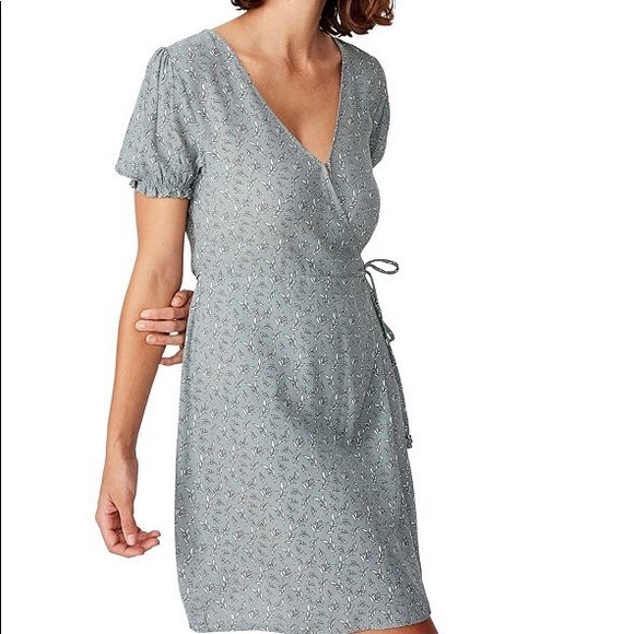 COTTON ON Woven Amy Wrap Mini Dress - Picture 4 of 6